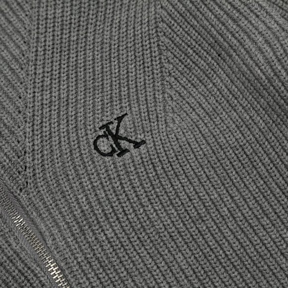 Calvin Klein Simple basic zipper knitted coat